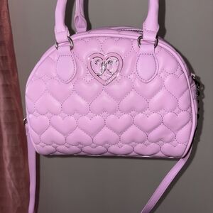 Juicy Couture Pink Heart Quilted Satchel